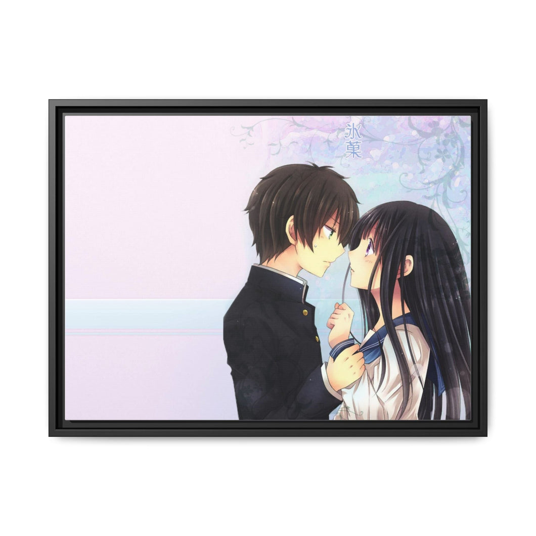 Eru Chitanda  And  Hōtarō Oreki Canvas Framed Art Print