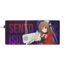 Load image into Gallery viewer, Isuzu Sento Aiming a Gun RGB LED Mouse Pad (Desk Mat)
