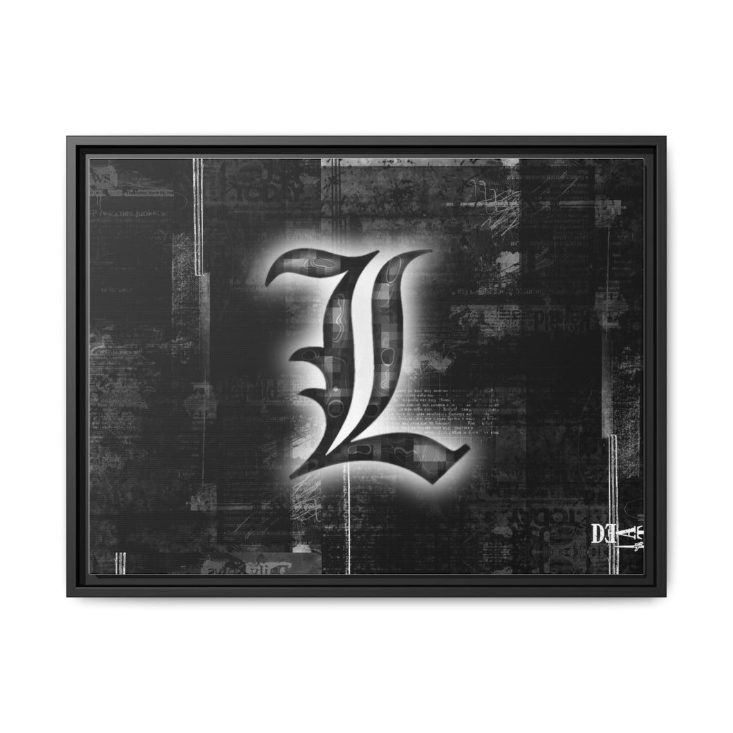 Anime Death Note Canvas Framed Art Print