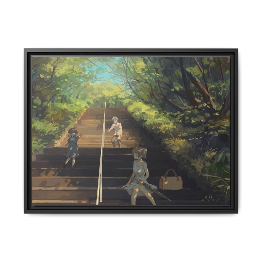 Anime Clannad Canvas Framed Art Print