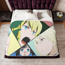Load image into Gallery viewer, Aiz,Hestia,Lyon and Andromeda Sherpa Blanket

