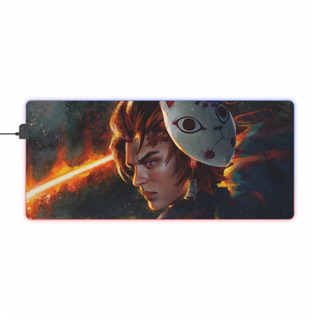 Demon Slayer: Kimetsu No Yaiba RGB LED Mouse Pad (Desk Mat)