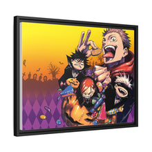 Load image into Gallery viewer, Yuji Itadori Satoru Gojo Nobara Kugisaki Megumi Fushiguro and Blindfold Canvas Framed Art Print
