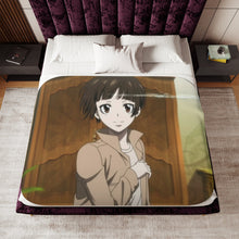 Load image into Gallery viewer, Akane Tsunemori sweetheart Sherpa Blanket

