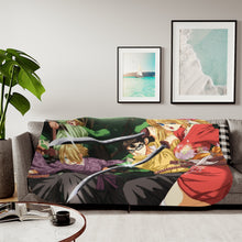 Load image into Gallery viewer, Dr. Stone Kohaku Sherpa Blanket
