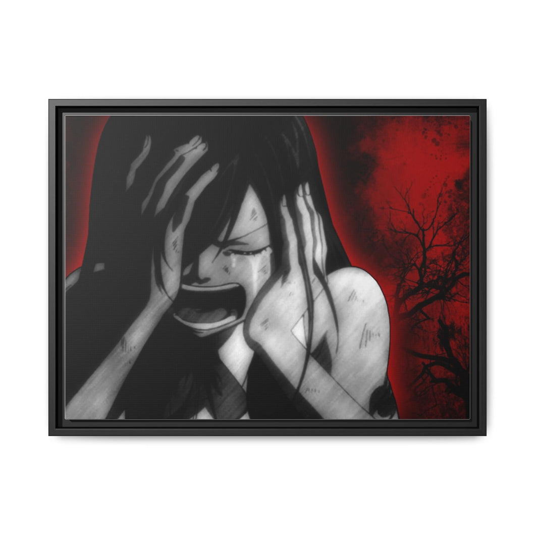 Erza Scarlet Canvas Framed Art Print