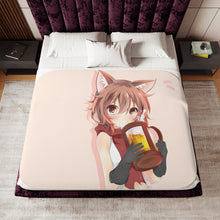Load image into Gallery viewer, Is It Wrong To Try To Pick Up Girls In A Dungeon? Sherpa Blanket
