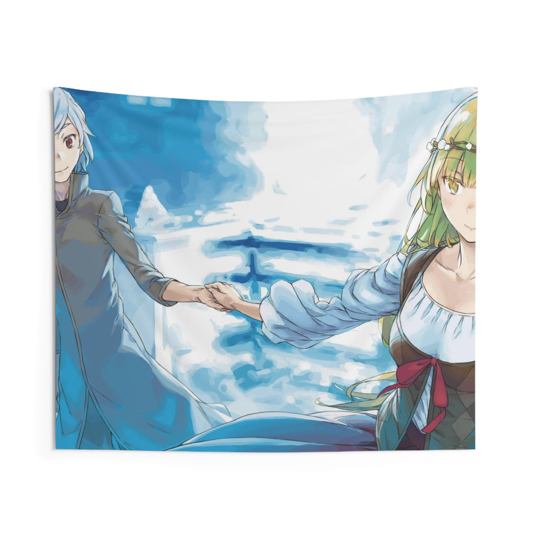 Is It Wrong To Try To Pick Up Girls In A Dungeon? Indoor Wall Tapestry
