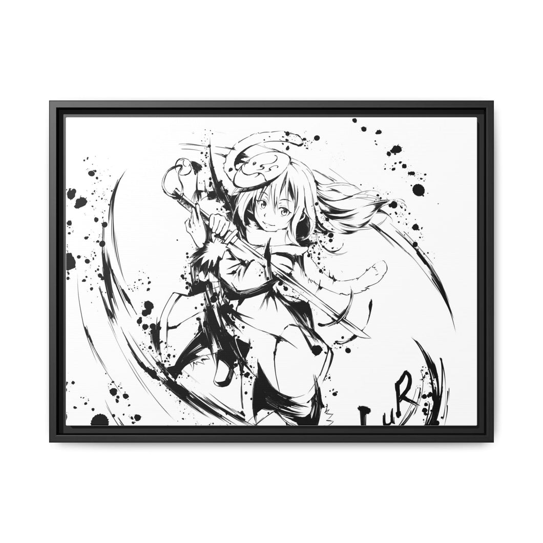 Anime That Time I Got Reincarnated as a Slime Canvas Framed Art Print