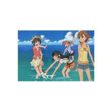 Load image into Gallery viewer, A Certain Scientific Railgun Mikoto Misaka, Kuroko Shirai, Ruiko Saten Rug
