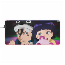 Load image into Gallery viewer, Himawari and Kawaki: bedtime RGB LED Mouse Pad (Desk Mat)
