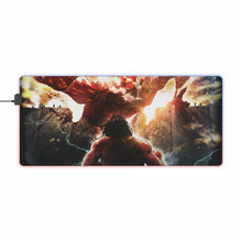 Load image into Gallery viewer, Colossal titan vs Eren Titan RGB LED Mouse Pad (Desk Mat)
