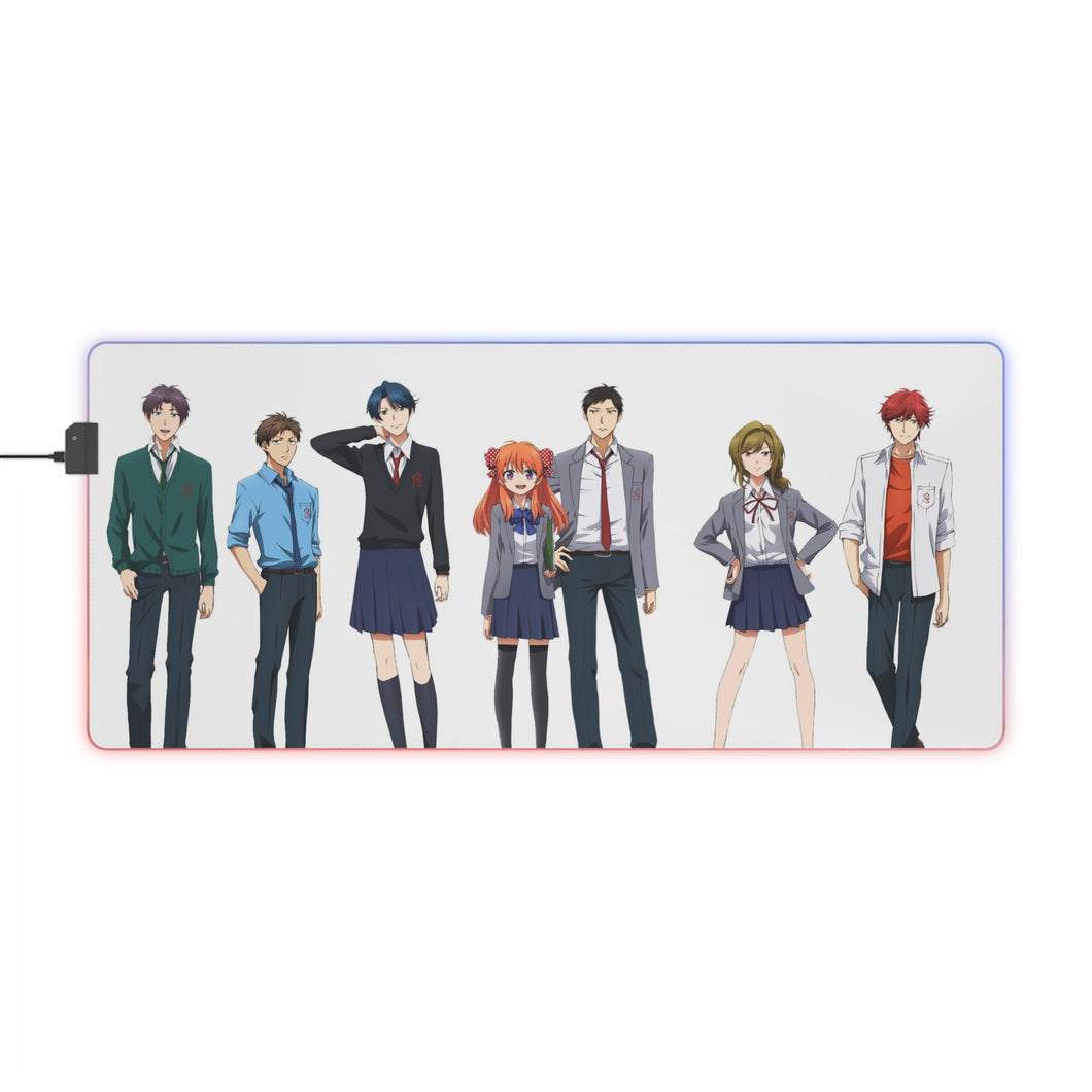 Monthly Girls' Nozaki-kun Chiyo Sakura, Yuzuki Seo RGB LED Mouse Pad (Desk Mat)