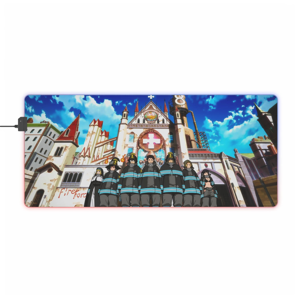 Fire Force RGB LED Mouse Pad (Desk Mat)