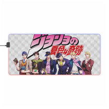 Load image into Gallery viewer, Anime Jojo&#39;s Bizarre Adventure RGB LED Mouse Pad (Desk Mat)
