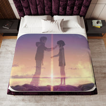 Load image into Gallery viewer, Your Name. Sherpa Blanket
