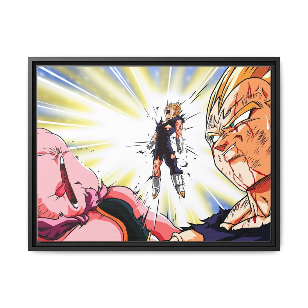Vegeta Sacrifice Canvas Framed Art Print