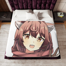 Load image into Gallery viewer, Is It Wrong To Try To Pick Up Girls In A Dungeon? Sherpa Blanket
