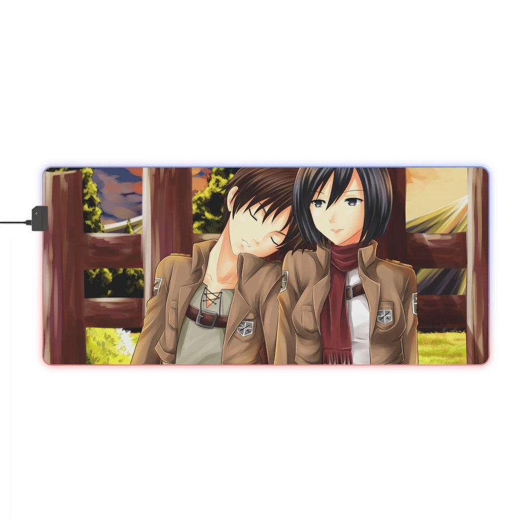 Anime Attack On Titan RGB LED Mouse Pad (Desk Mat)