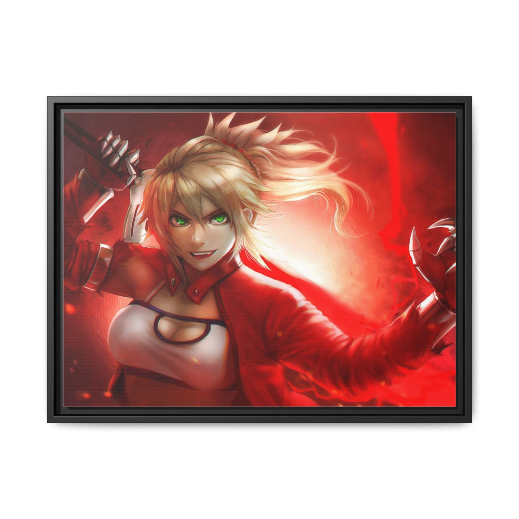 Fate/Apocrypha Saber Of Red Canvas Framed Art Print