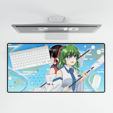 Load image into Gallery viewer, Reimu Hakurei &amp; Sanae Kochiya Mouse Pad (Desk Mat)
