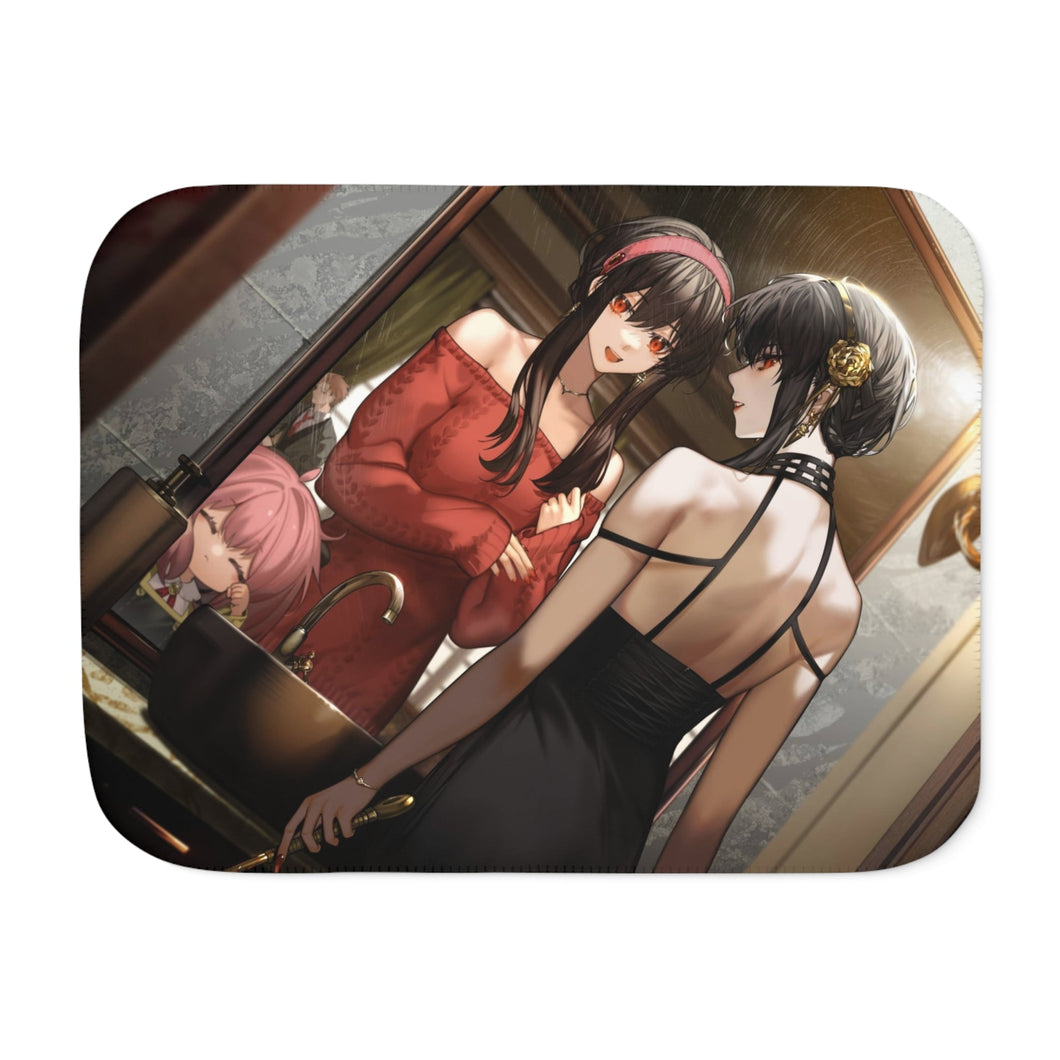 Anime Spy x Family Sherpa Blanket