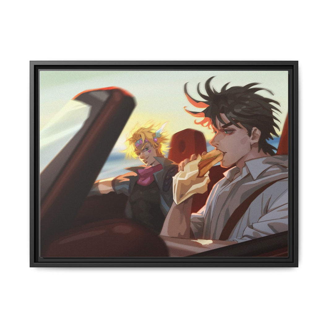 Anime Jojo's Bizarre Adventure Canvas Framed Art Print