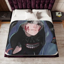 Load image into Gallery viewer, Tokyo Ghoul Ken Kaneki Sherpa Blanket
