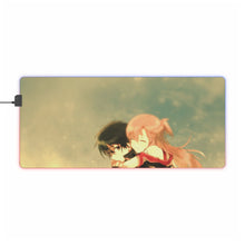 Load image into Gallery viewer, Kirito and Asuna RGB LED Mouse Pad (Desk Mat)
