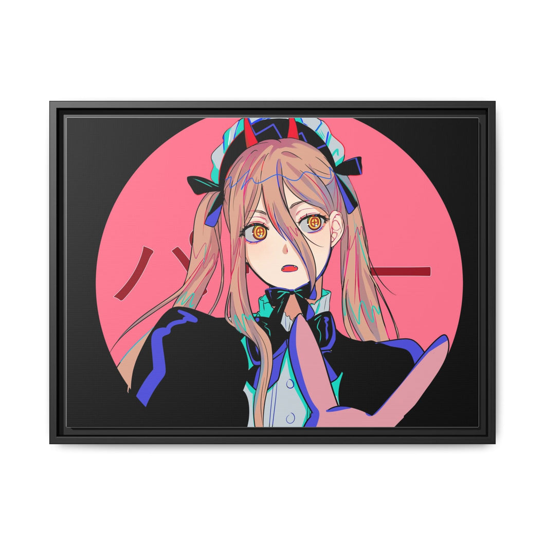 Anime Chainsaw Man Canvas Framed Art Print