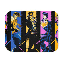 Load image into Gallery viewer, Giorno Giovanna Joseph Joestar Jotaro Kujo Josuke Higashikata and Jonathan Joestar Sherpa Blanket
