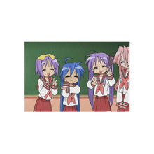 Load image into Gallery viewer, Lucky Star Konata Izumi, Kagami Hiiragi, Tsukasa Hiiragi, Miyuki Takara Rug
