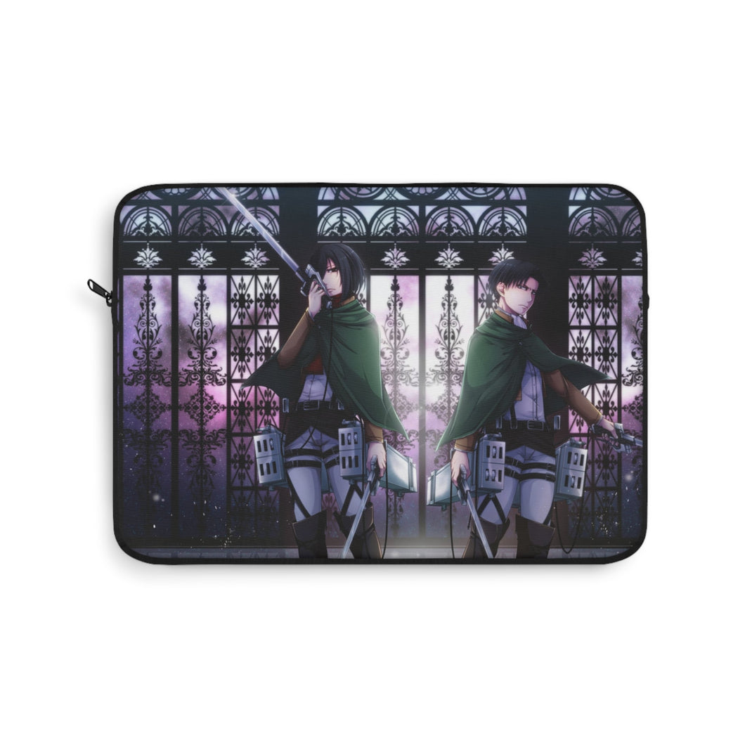 Mikasa and Levi Ackerman Laptop Sleeve