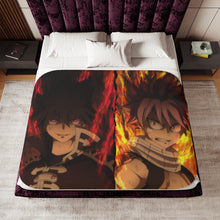 Load image into Gallery viewer, Fairy Tail Natsu Dragneel Sherpa Blanket
