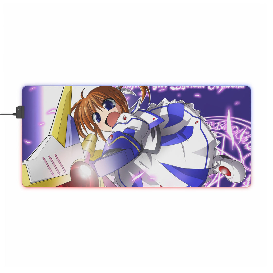 Magical Girl Lyrical Nanoha RGB LED Mouse Pad (Desk Mat)