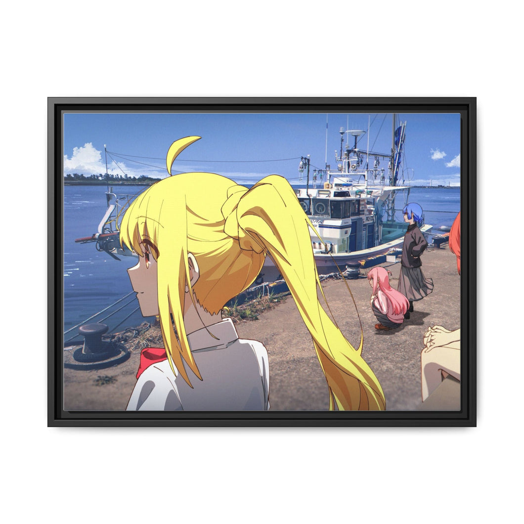 Anime Bocchi the Rock Canvas Framed Art Print