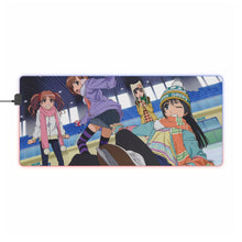 Load image into Gallery viewer, A Certain Scientific Railgun Mikoto Misaka, Kuroko Shirai, Ruiko Saten RGB LED Mouse Pad (Desk Mat)
