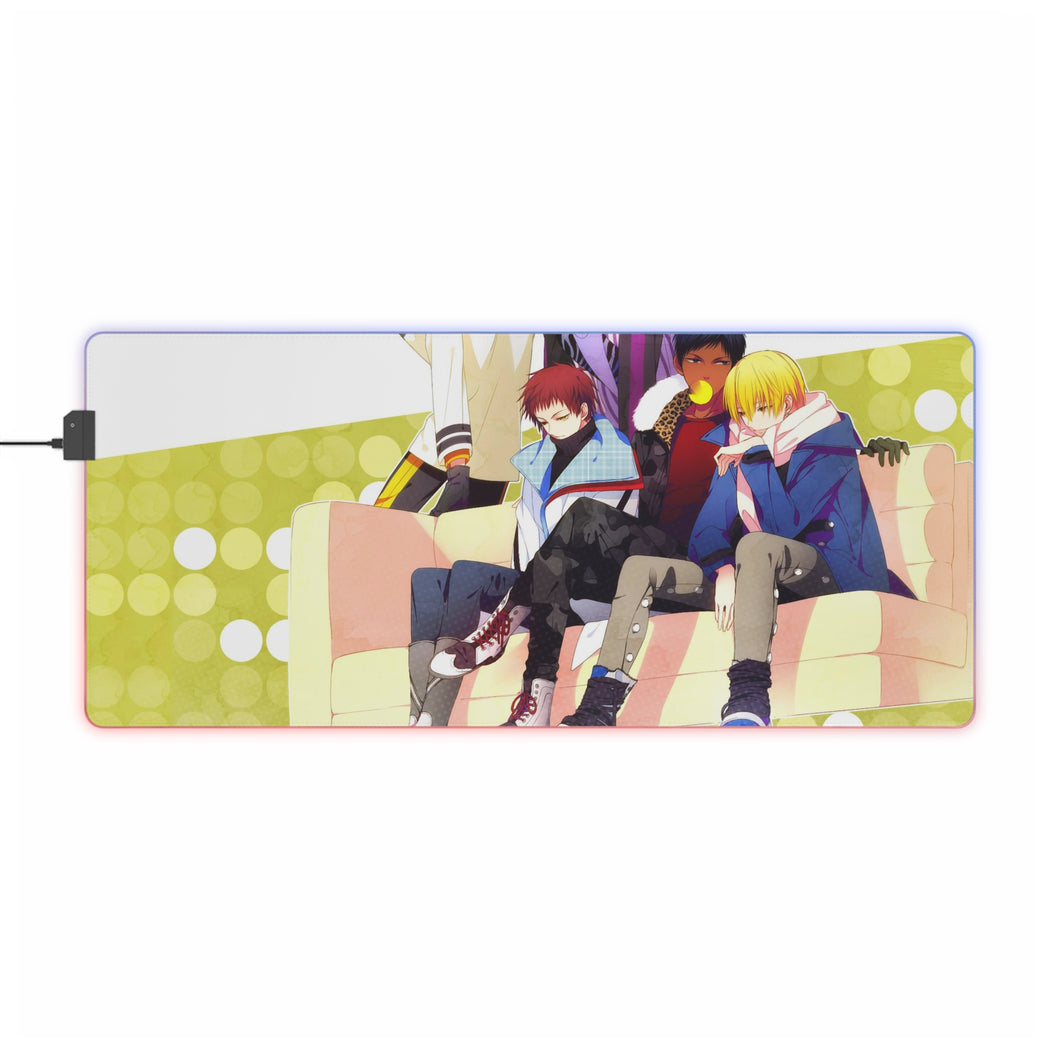 Kuroko's Basketball Daiki Aomine, Atsushi Murasakibara RGB LED Mouse Pad (Desk Mat)