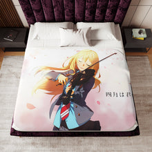 Load image into Gallery viewer, Anime Your Lie in April Sherpa Blanket

