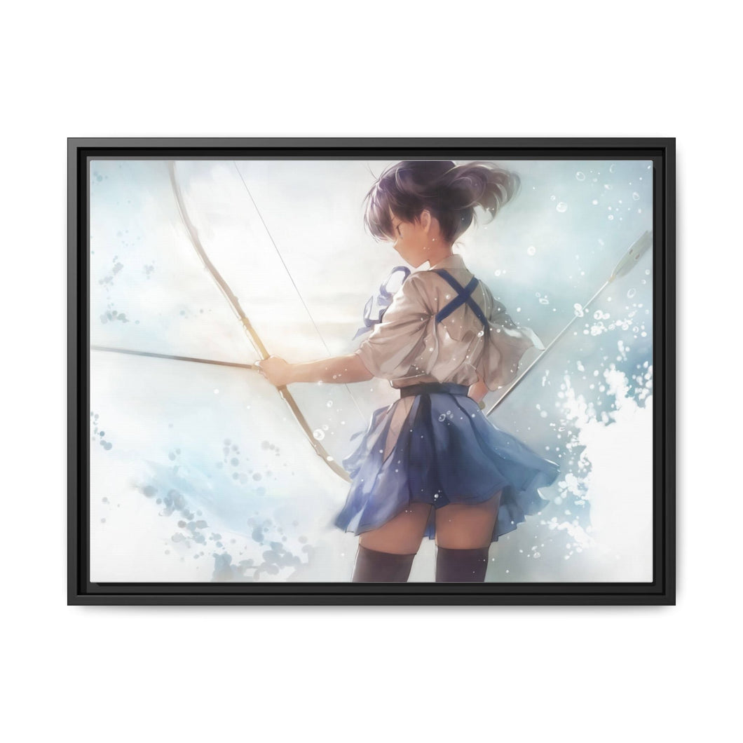 Anime Kantai Collectionr Canvas Framed Art Print
