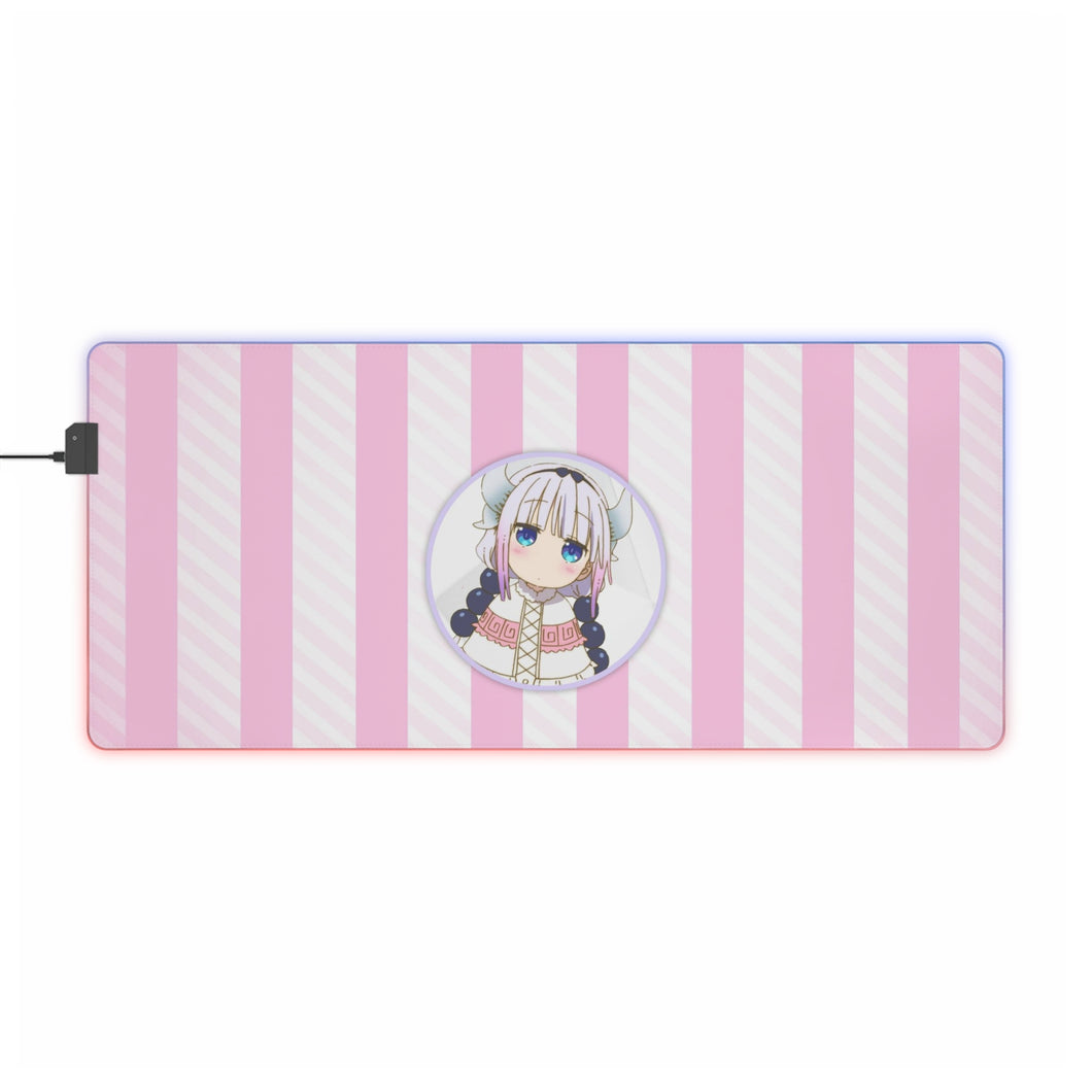 Miss Kobayashi's Dragon Maid Kanna Kamui, Kobayashi San Chi No Maid Dragon RGB LED Mouse Pad (Desk Mat)