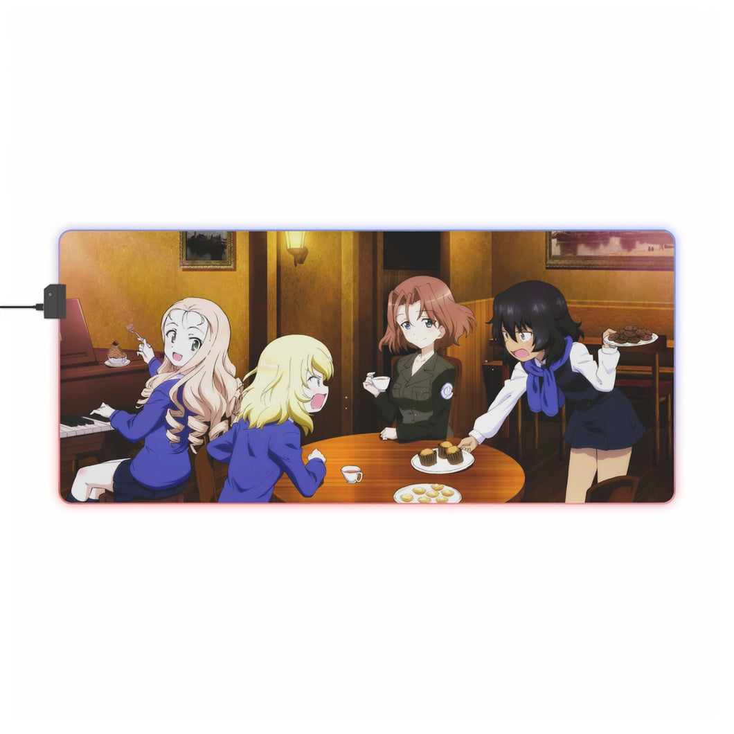 Girls und Panzer RGB LED Mouse Pad (Desk Mat)
