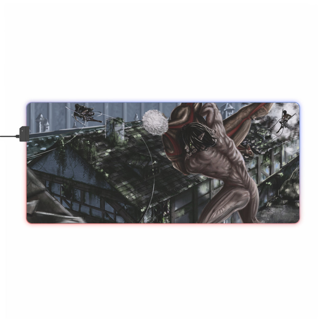 Anime Attack On Titan RGB LED Mouse Pad (Desk Mat)