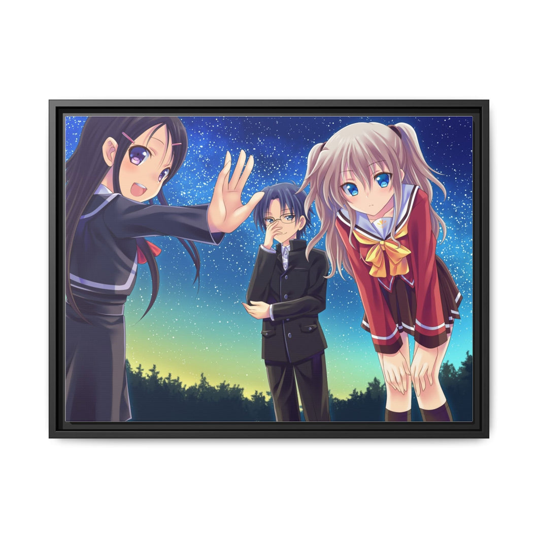 Charlotte Nao Tomori, Ayumi Otosaka, Joujirou Takajou Canvas Framed Art Print