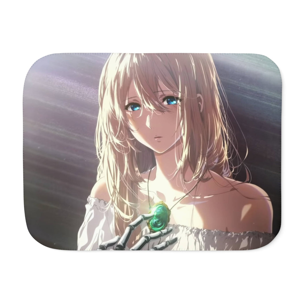 Violet Evergarden Violet Evergarden, Violet Evergarden, Violet Evergarden Sherpa Blanket