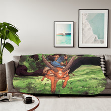Load image into Gallery viewer, Anime Princess Mononoke Sherpa Blanket
