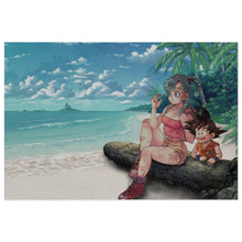 Load image into Gallery viewer, Bulma and Goku Dragon Ball Jigsaw Puzzle
