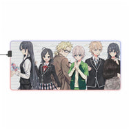 My Teen Romantic Comedy SNAFU Haruno Yukinoshita, Shizuka Hiratsuka, Saika Totsuka, Komachi Hikigaya, Hayato Hayama RGB LED Mouse Pad (Desk Mat)