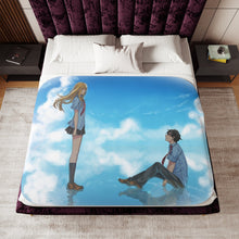 Load image into Gallery viewer, Anime Your Lie in April Sherpa Blanket
