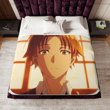 Load image into Gallery viewer, Ayanokouji Kiyotaka Sherpa Blanket
